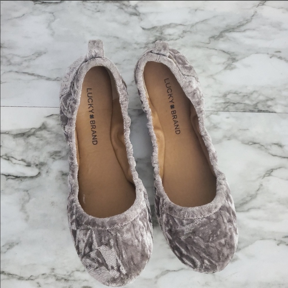 Lucky Brand Eleesia Velvet Flats 6.5